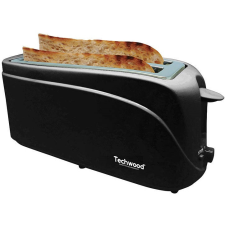  Elektromos kenyérpiritó, 1300 W teljesítmény, Techwood TRA-608, fekete kenyérpirító