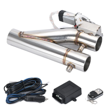  Elektromos kipufogógáz kivágott szelep, dupla szelep, vezeték nélküli távirányító, 2,25 hüvelyk kipufogó alkatrész