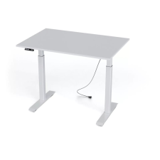  Elektromos, magasságban állítható íróasztal MILLA120, fehér, 1200 mm x 800 mm íróasztal