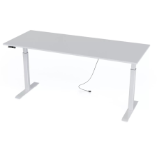  Elektromos, magasságban állítható íróasztal MILLA200, fehér, 2000 mm x 800 mm íróasztal
