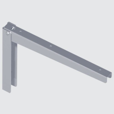  Element System Lehajtható fali konzol 38 cm, Alu/ezüst tv állvány és fali konzol