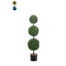  Élethű buxus bokor 3-mas 100cm UV-s dekoráció
