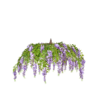  Élethű csüngő lilaakác 140 cm dekoráció
