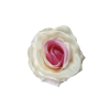  Élethű selyem nyílott rózsafej krém-rózsaszín 8 cm