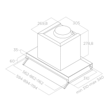 Elica -Páraelszívó BOXIN LX/IX/A/60 páraelszívó