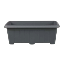 Elif Plastic Virágláda Antik 80cm 39x85x31cm Szín: Antracit kerti tárolás