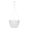 Elif Plastik Függő virágtartó akasztóval 18.5×12cm  1.8L Szín: Fehér
