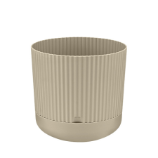 Elif Plastik Kaspó Nostalgia alátéttel 4L több színben Szín: Bézs kerti tárolás