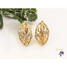  Elinor antiallergén csipkemintázatú fülbevaló -18K fülbevaló