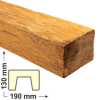 Elite Decor DecoWood Bükk-190 Modern poliuretán gerenda - 3 méteres (ED105)