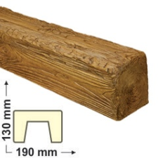 Elite Decor DecoWood Bükk-190 Rusztikus gerenda (EQ005) tapéta, díszléc és más dekoráció