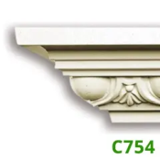 Elite Decor Poliuretán díszléc (C754) sarokba tapéta, díszléc és más dekoráció