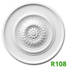 Elite Decor Poliuretán rozetta (R108) oldalfalra, mennyezetre (76 cm) tapéta, díszléc és más dekoráció