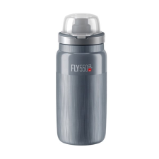 Elite FLY MTB TEX Kulacs, 550 ml, szürke kulacs, kulacstartó