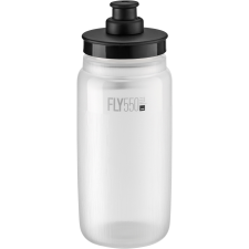Elite Fly Tex 550 ml átlátszó/fekete kupak kulacs, kulacstartó