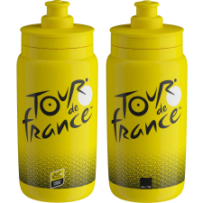 Elite Fly Tour De France 25´ 550 ml, sárga kulacs, kulacstartó