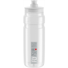 Elite kulacs fly átlátszó/szürke/szürke logó 750ml 58g kerékpáros kerékpár és kerékpáros felszerelés