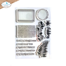 Elizabeth Craft Designs Szilikonbélyegző - A5 - Happy - ECD Clear Stamps (1 csomag) bélyegző