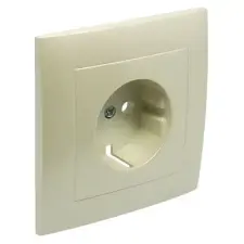  Elko 90903 TPE Fedlap kerettel Schuko csatlakozóaljzathoz, gyerekzáras gyöngyház villanyszerelés