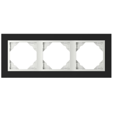  Elko 90930_TEG Crystal Hármas keret, fekete kristály/jég villanyszerelés