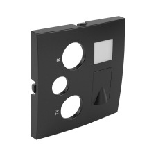 ELKO EP Hungary efapel 90770_TPM 21544, 21545 Multimédia aljzat fedlap, fekete villanyszerelés