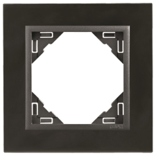 ELKO EP Hungary Efapel 90910_TQS METALLO Egyes keret, nikkel/szürke villanyszerelés