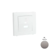 ELKO EP Hungary ELKOEP 50674_TPL dupla töltő aljzat fedél (USB-A + USB-C), platina