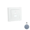 ELKO EP Hungary ELKOEP 50674_TPR dupla töltő aljzat fedél (USB-A + USB-C), ezüst