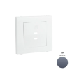 ELKO EP Hungary ELKOEP 50675_TGR dupla töltő aljzat fedél (2x USB-C), gránit