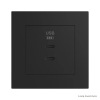 ELKO EP Hungary ELKOEP Fekete dupla USB töltő (2x USB-C) - komplett - q45 (45382_SPM+45910_TPM+45993)