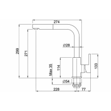 ELLECI - Csaptelep Shell Plus (C02) G51 avena csaptelep