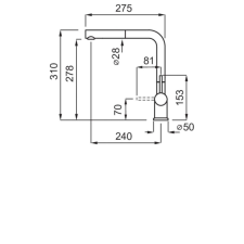 ELLECI - Csaptelep Stream Plus M73 titanium csaptelep