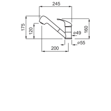 ELLECI - Csaptelep Venere M73 titanium csaptelep
