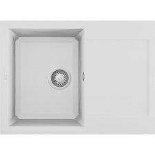 ELLECI Easy 135 G68 Bianco Gránit mosogatótálca (LGY13568)Munkalapra szerelhető mosogatótálca