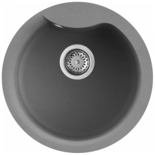 ELLECI Ego Round M73 Titanium Gránit mosogatótálca (LMEROU73)Munkalapra szerelhető (LMEROU73) mosogatótálca