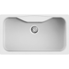 ELLECI Fox 360 G68 Bianco Gránit mosogatótálca (LGF36068)Munkalapra szerelhető mosogatótálca