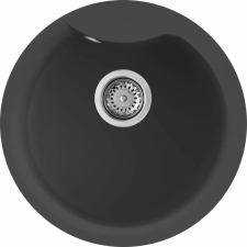 ELLECI - Gránit mosogatótálca Ego ROUND G59 Antracite mosogatótálca