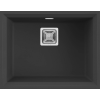 ELLECI Karisma 105 G40 Gránit Mosogatótálca munkalapalá szerelhető négyzetes lefolyóval nero LGK10540BSO