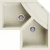  ELLECI LGUCOR62 - Mosogatótálca Unico CORNER sarok G62 Bianco Antico