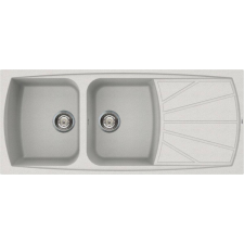 ELLECI Living 500 G52 Gránit Mosogatótálca dupla medencés bianco pietra LGL50052 mosogatótálca