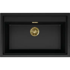  ELLECI LKS13086GLD - Mosogatótálca Sintesi 130 K86 Black arany tartozékokkal mosogatótálca