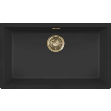  ELLECI LKZ13086GLD - Mosogatótálca Zen 130 K86 Black arany tartozékokkal mosogatótálca