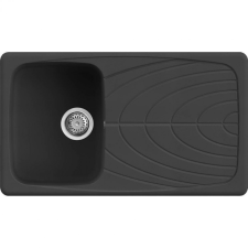 ELLECI Master 400 G40 Nero Gránit mosogatótálca (LGM40040)Munkalapra szerelhető mosogatótálca