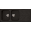 ELLECI Master 500 Kompozit Antracite kétmedencés mosogató csepptálcával