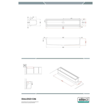 ELLECI - Mosogatótálca Dialogo C86 Keratek K87 Cocoa fekete tartozékokkal mosogatótálca