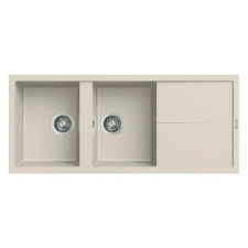 ELLECI - Mosogatótálca Unico 500 116x51 Granitek egymedence + csepptálca G39 Bianco soft (LGU50039) mosogatótálca