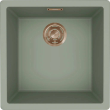 ELLECI - Mosogatótálca Zen 102 Keratek K82 Sage Green bronz tartozékokkal mosogatótálca