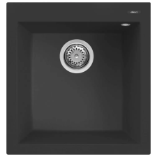 ELLECI Quadra 102 G40 Nero Gránit mosogatótálca (LGQ10240)Munkalapra szerelhető (LGQ10240) mosogatótálca