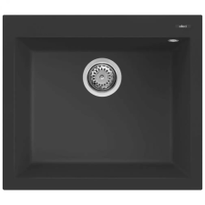 ELLECI Quadra 105 G40 Nero Gránit mosogatótálca (LGQ10540)Munkalapra szerelhető mosogatótálca