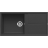 ELLECI Unico 480 G40 Gránit Mosogatótálca csepegtetővel nero LGU48040